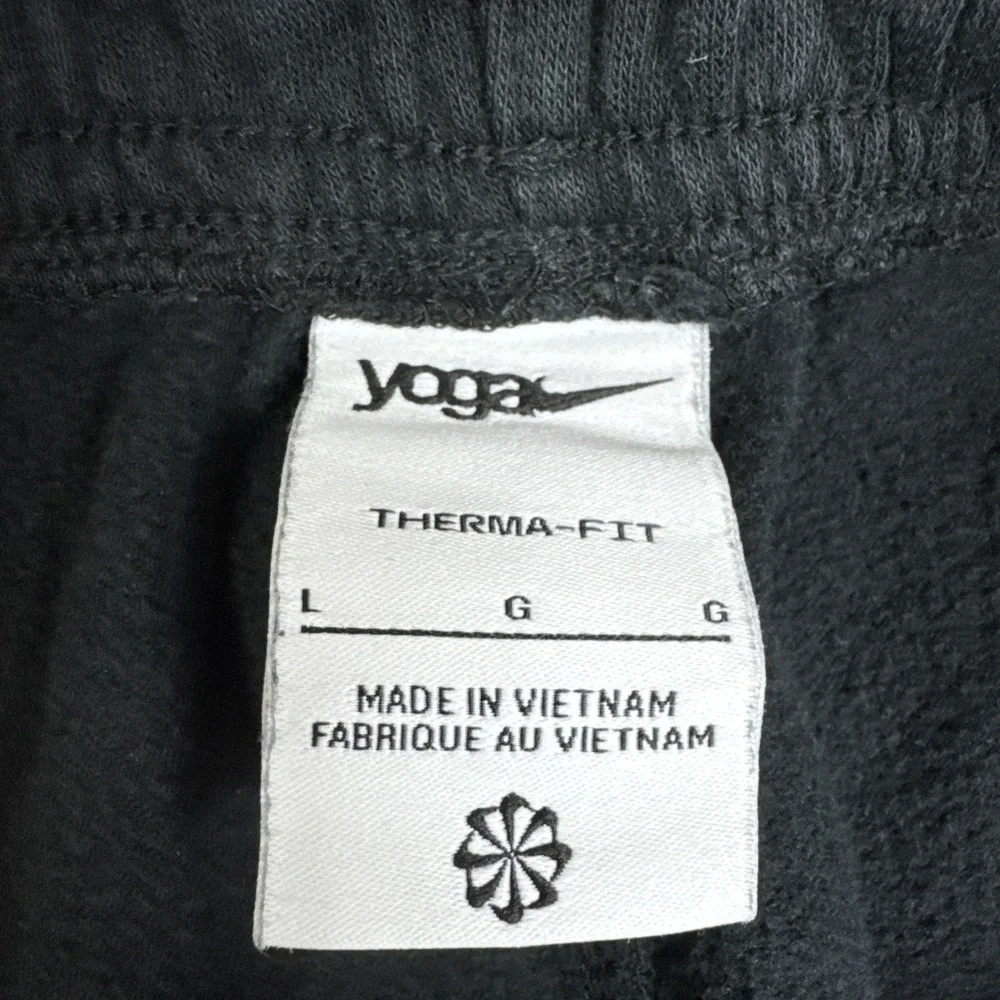 Nike Yoga Men's Therma Fit Fleece Drawstring Sweatpants DM7833-010